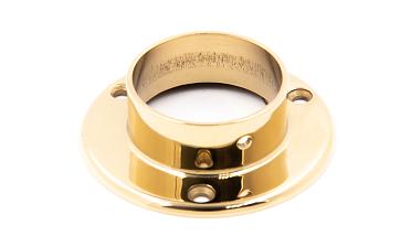 Фланец для трубы Ø50.8 мм, Ø90х3 мм, полированный, литой, золото k022-88 купить в Тюмени