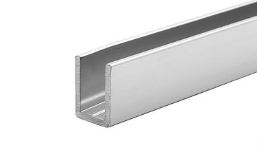 П-образный профиль для неподвижных стекол 8 мм, 19x13, L=2500, алюминий полированный t756-2500 AL купить в Тюмени