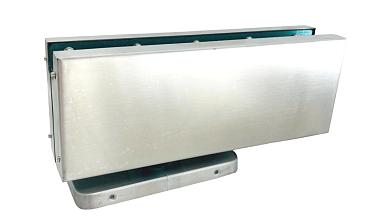 Фитинг нижний со встроенным доводчиком для стеклянной двери до 80 кг, шлифованный t185-2 SSS   купить в Тюмени