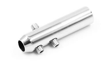 Держатель тросика Ø6 мм, короткий 50х12, прямой, под М8, полированный k240-2 купить в Тюмени