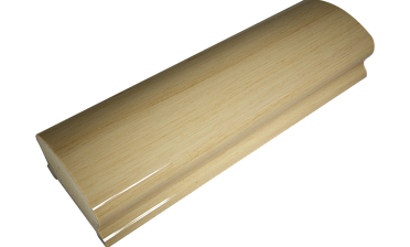 Пластиковый поручень фигурный текстурный, цвет беленый дуб, длина 4м k899-3  купить в Тюмени