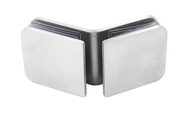 Коннектор для душевой кабины стекло-стекло 135° 45х45 мм шлифованный t726-2 SSS  купить в Тюмени