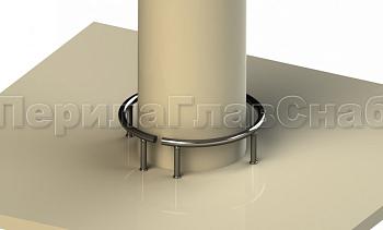 Колесоотбойник вокруг колонны в Тюмени. Готовые проекты ПерилаГлавСнаб