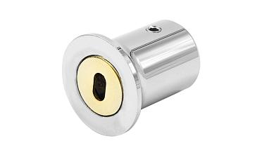 Соединитель стена-труба 19 мм, цинк-хром полированный t907 Pzn купить в Тюмени