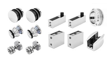 Комплект раздвижной системы для стеклянной душевой, нержавеющая сталь AISI 304, полированная t401 PSS купить в Тюмени