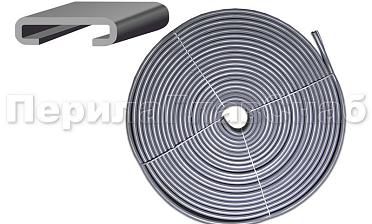 Поручень ПВХ пластиковый, цвет серый, на полосу 40х4 мм Ф-0681  купить в Тюмени