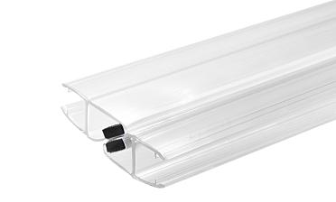 Комплект уплотнителей для стекла в душевую кабину (2 шт.), стекло-стекло 10 мм, с магнитом 90°/180°, 2200 мм t220 купить в Тюмени