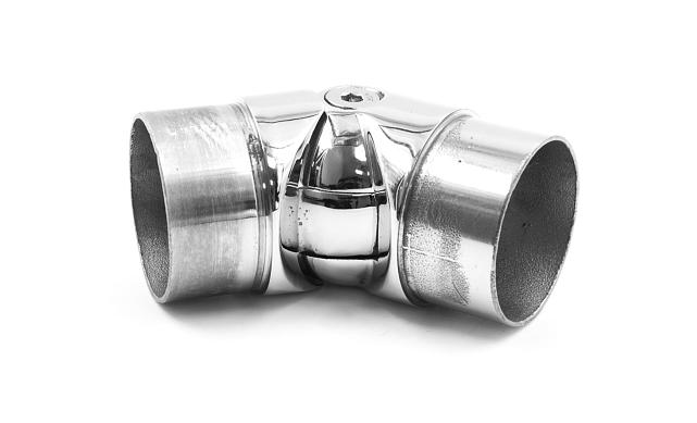 Поворот литой, регулируемый, шаровый, под Ø50.8х1.5 мм, полированный, (AISI 316) k011-2 6