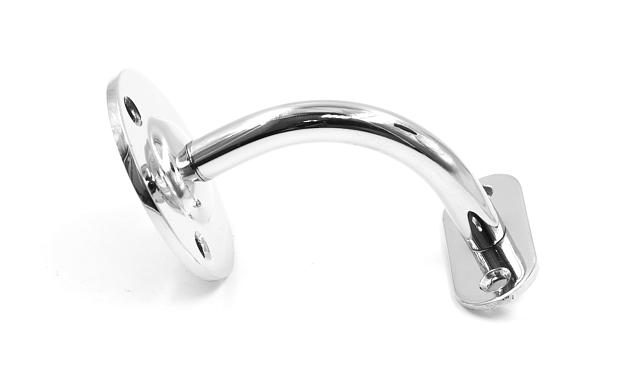 Пристенок с ложементом на плоскость, вынос 65х65, Ø60х3 мм, сварной, нержавеющая сталь AISI 304 полированная k234-5 5