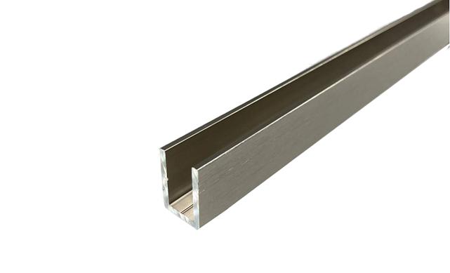 П-образный профиль 19x13, L=2200, алюминий шлифованный t756-4 ALS 4