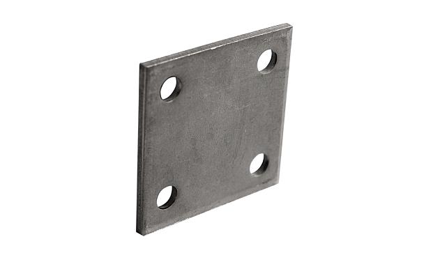 Фланец стойки 71х71х5 (4.3), AISI 304, 4 отв. М10 k115-4  4