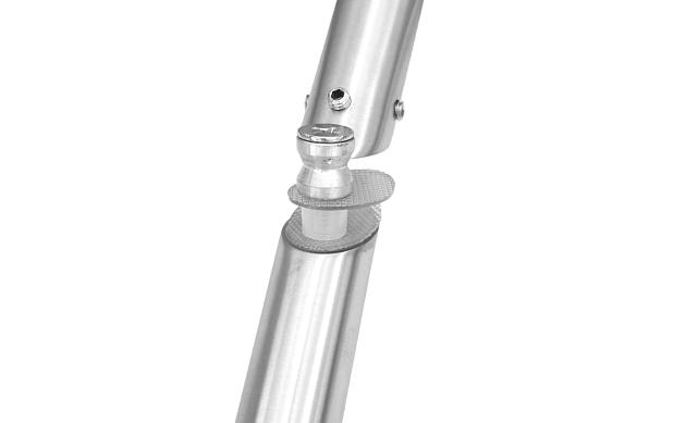 Ручка двухсторонняя 32х825х1000 для стекла 10-12мм, угловая под 45°, матовая t670 SSS 4