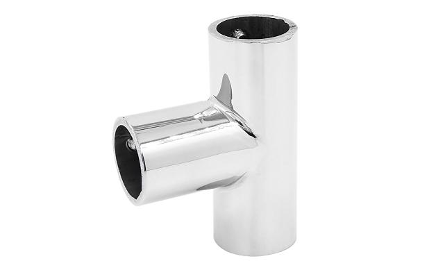 Соединитель-тройник для трубы 19 мм латунь-хром, полированный t902 PC 7