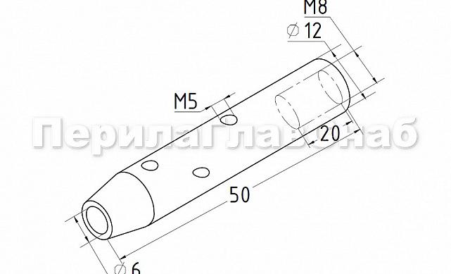 Зажимы для троса Ø5 мм, литой, полированный, (AISI 304) k240 2