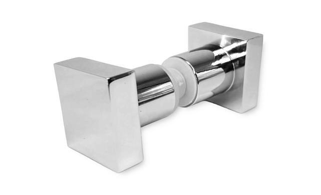 Ручка-кноб квадратная, для стекла 6-12мм, алюминий, полированная t669 ALPC 5