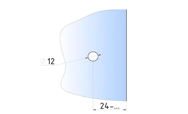 Дверная ручка "кноб", алюминий-хром, шлиф t691 ALSS 3