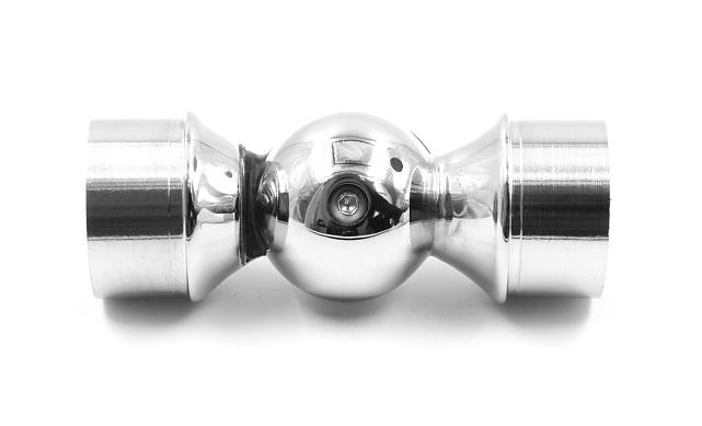 Поворот литой, регулируемый, "шар" с установочными кольцами, под Ø50.8 мм, (AISI 304) k558 4