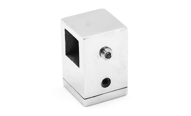 Ригеледержатель на плоскость квадратный под ригель 12х12 мм, полированный, литой (AISI 304) k266 5