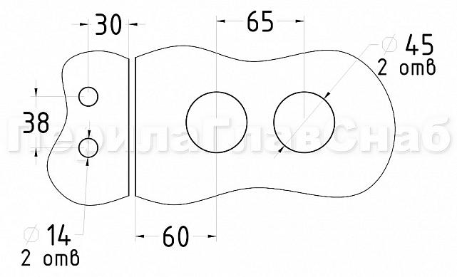 Замок для стеклянной двери с нажимной ручкой, евроцилиндр односторонний ключ/защелка, с ответной частью на стекло, полированный t155 PSS 2