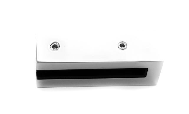 Торцевой стеклодержатель для стекла 12 мм, полированный AISI 304 k178 6