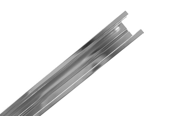 П-образный профиль 19x13, L=3000, под стекло 8 мм, алюминий полированный t758-3000 AL 4