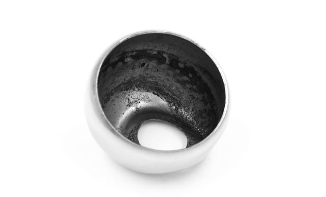 Наконечник штампованный (СПС) косой 30° на трубу Ø38.1 мм, для поручня Ø50.8 мм, полированный, нержавеющий, AISI 304, 600Grit, k016-3 5