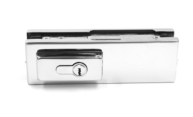 Замок центральный с прямоугольным ригелем, полированный, вырез 13 t152 PSS 7