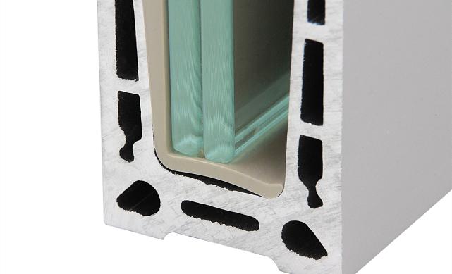 Комплект профиля зажимного для стекла 12 мм, с отверстиями, АНОД, алюминий, k601-2-12 5