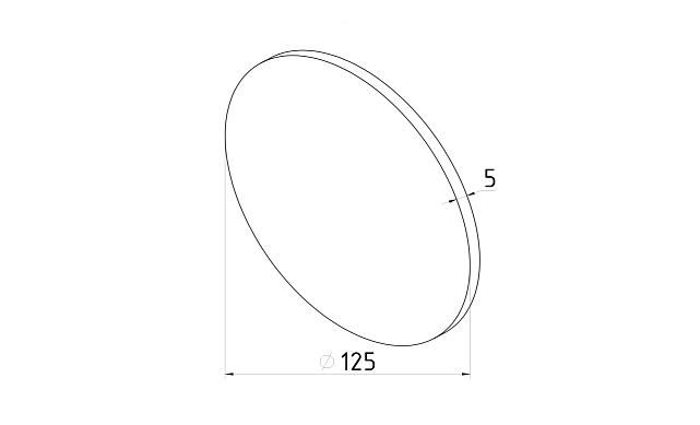 Войлок 125х5мм на липучке Фk467-2 3