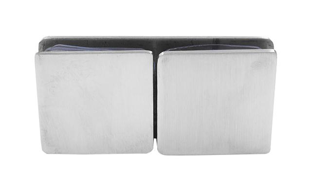 Коннектор для душевой кабины стекло-стекло 180°, 45х45, нерж 304, вырез 64 t724 SSS 6