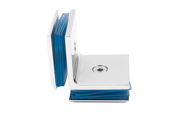 Коннектор для душевой кабины стекло-стекло 90°, 45х45, полированный, t735 PSS 7