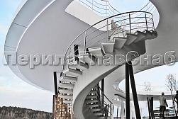 Перила для лестниц из металла в Тюмени. Готовые проекты ПерилаГлавСнаб - фото 5