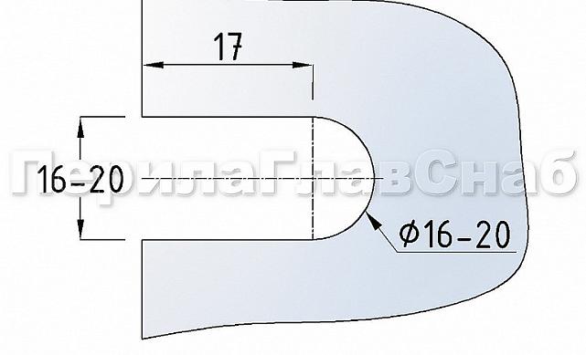 Коннектор для душевой кабины стена-стекло 45х45 мм латунь-хром, полированный t721 PC 3