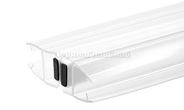 Комплект уплотнителей для стекла в душевую кабину (2 шт.), стекло-стекло 10 мм, с магнитом 180°, 2200 мм t229 купить в Тюмени